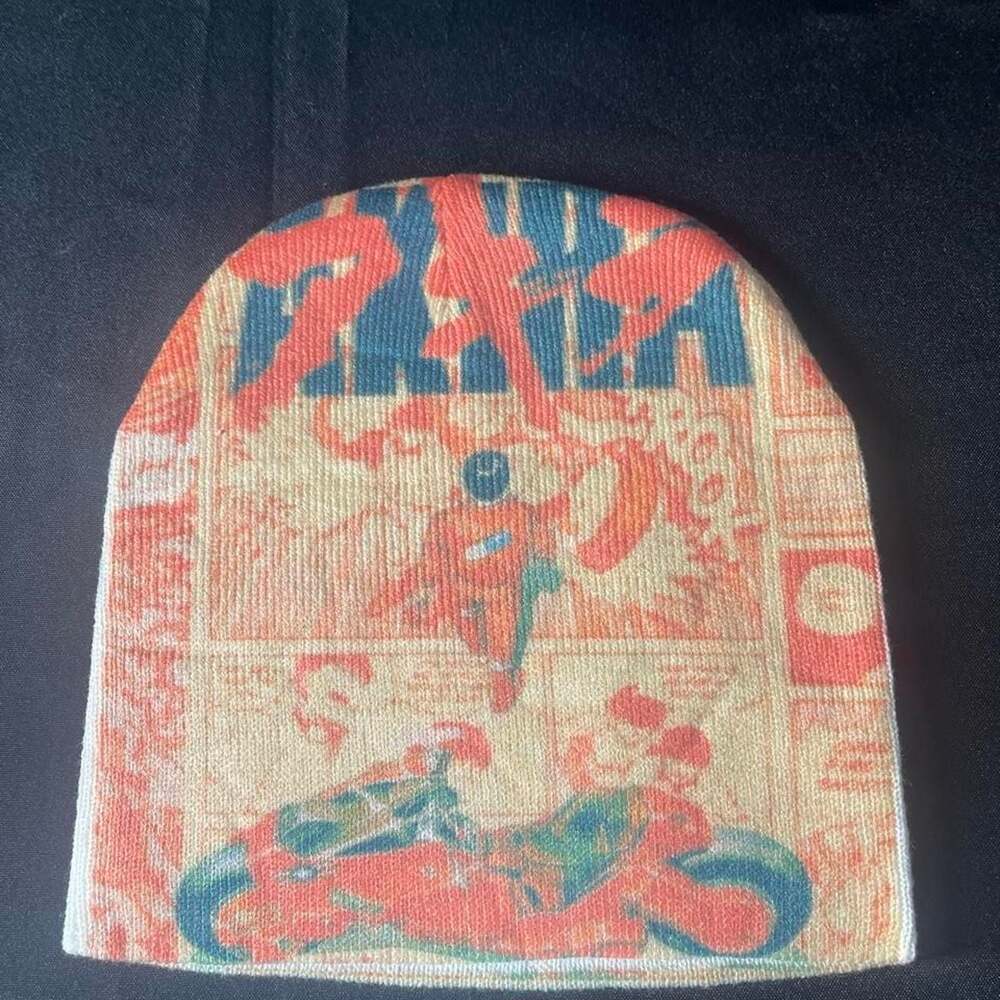 Akira Y2K Graphic Knit Beanie Skater Streetwear Hat